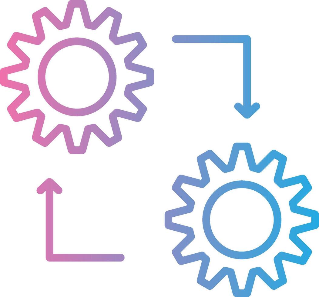Methodology Line Gradient Icon Design vector