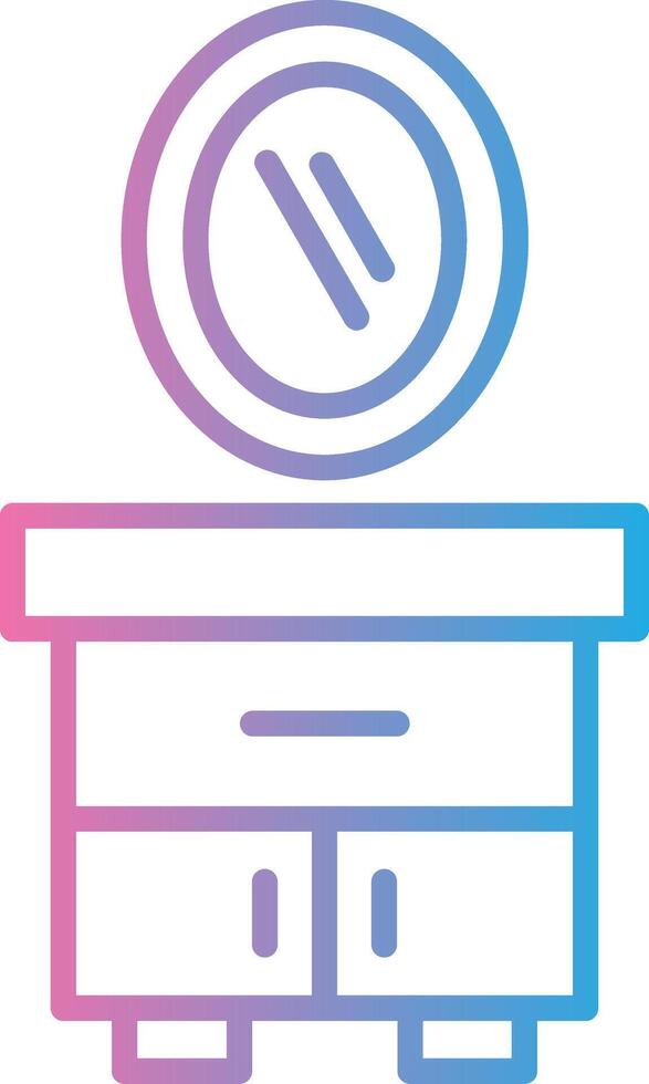 Vanity Set Line Gradient Icon Design vector
