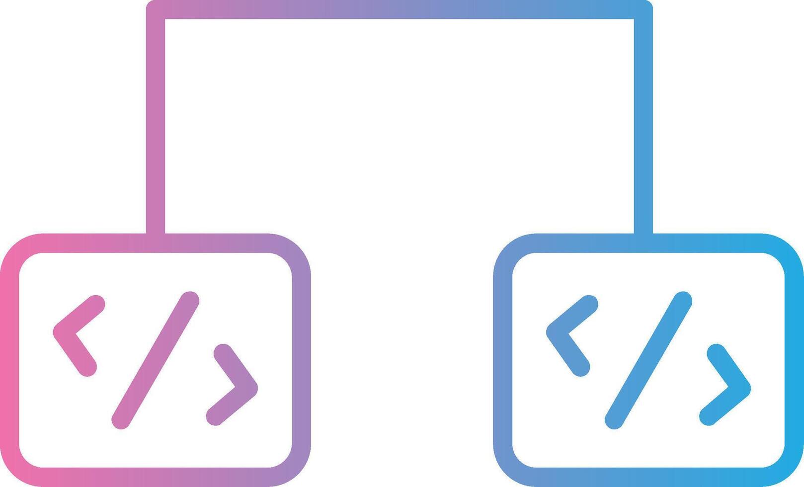 Software Development Line Gradient Icon Design vector