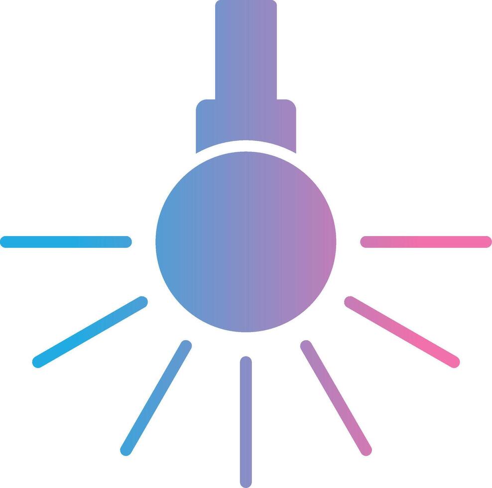 Headlight Glyph Gradient Icon Design vector