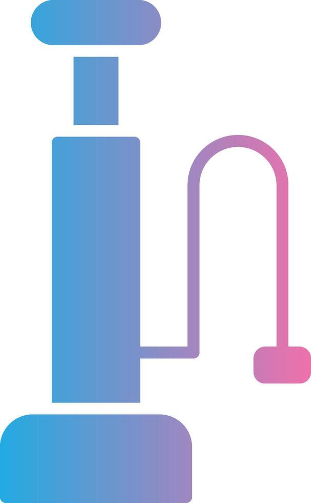Air Pump Glyph Gradient Icon Design vector