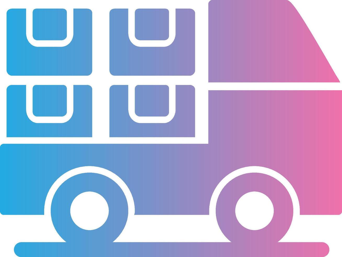 Logistics Glyph Gradient Icon Design vector
