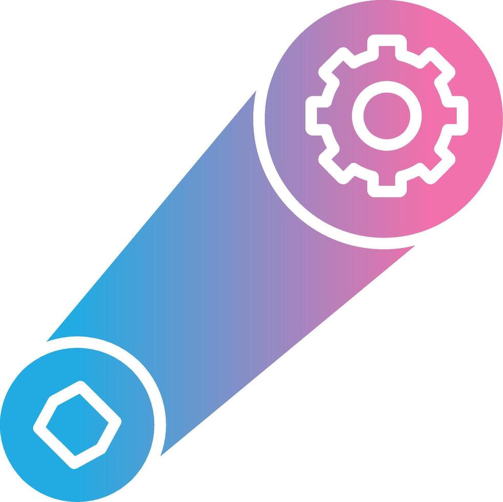 Belt Glyph Gradient Icon Design vector