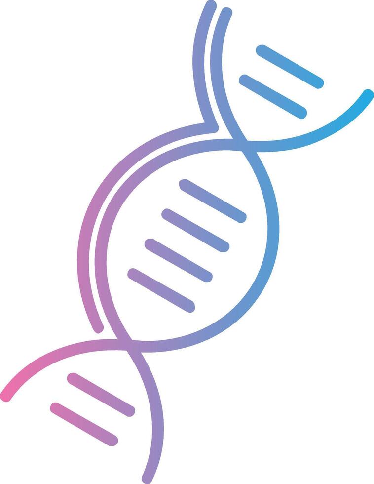 DNA Line Gradient Icon Design vector