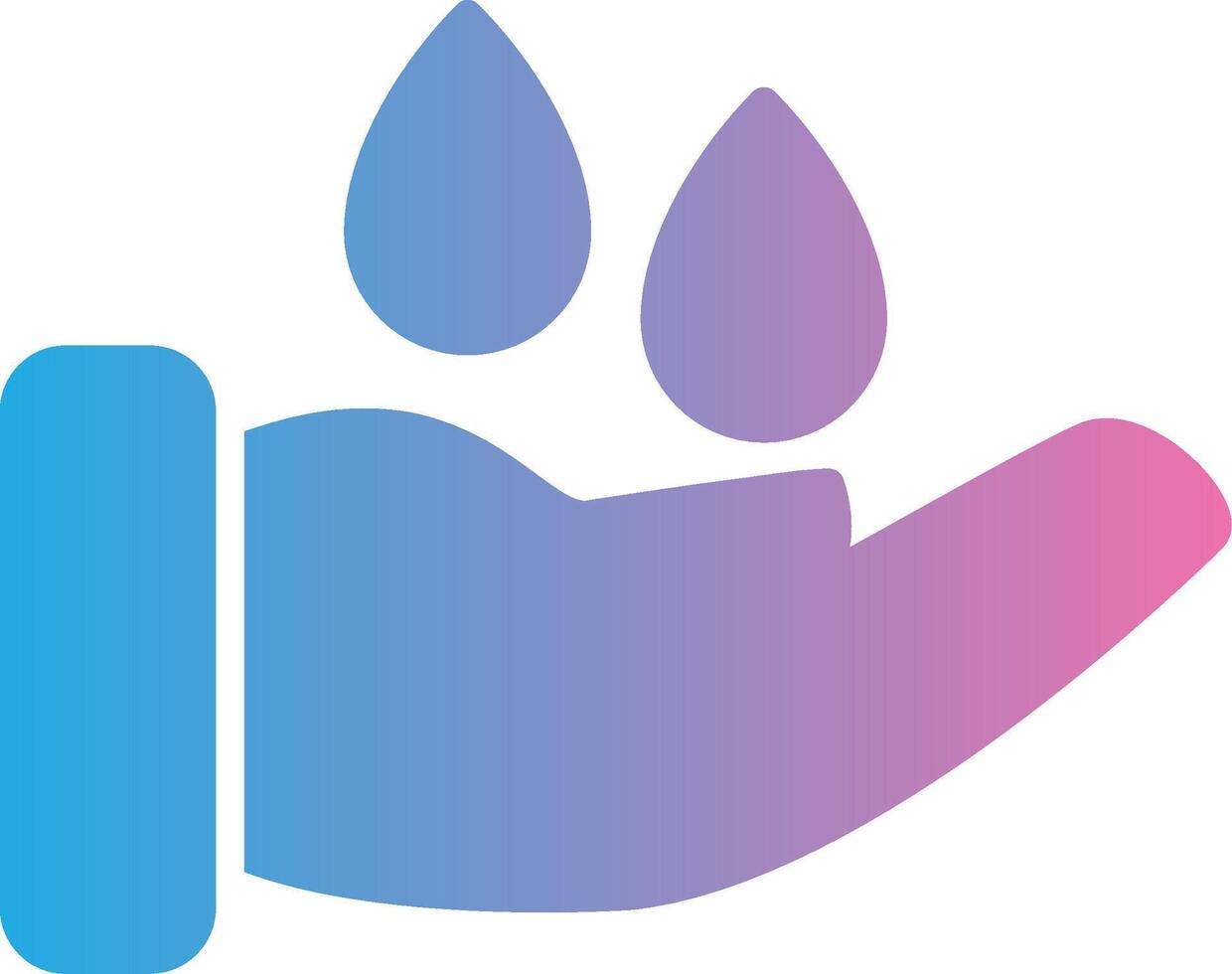 Save Water Glyph Gradient Icon Design vector
