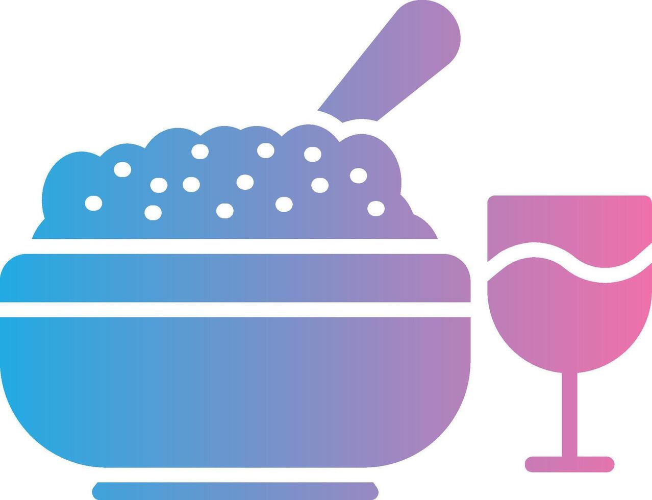 Iftar Glyph Gradient Icon Design vector