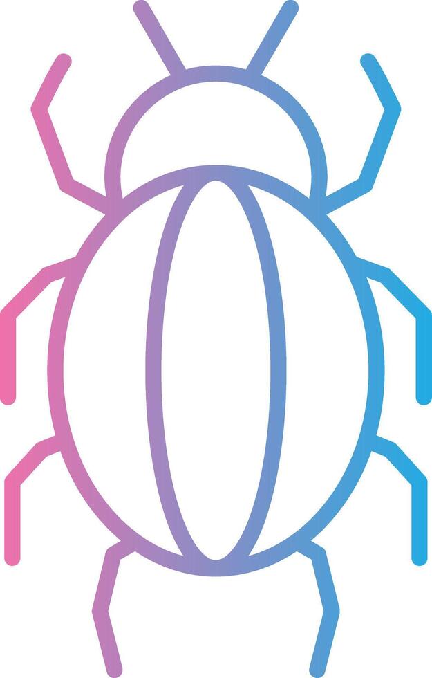 Spider Line Gradient Icon Design vector