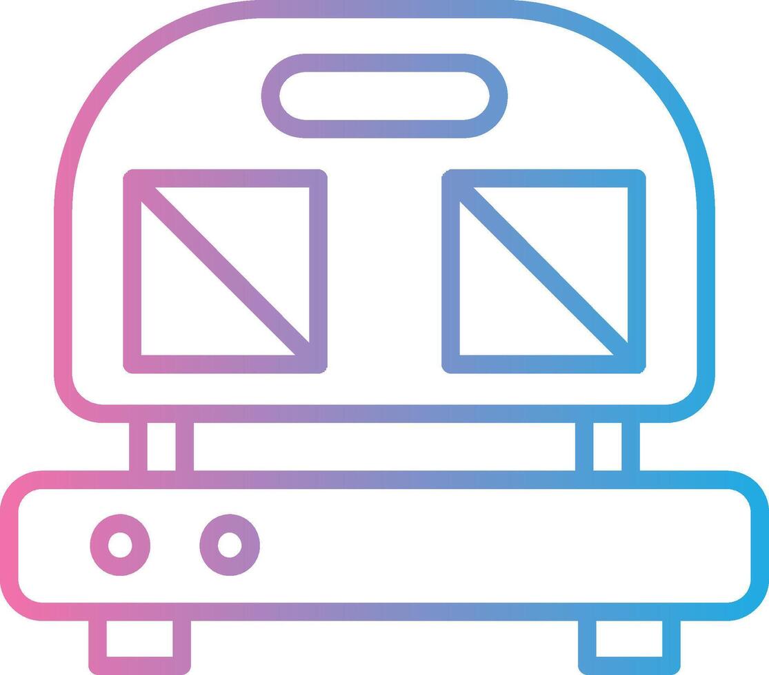 Sandwich Press Line Gradient Icon Design vector