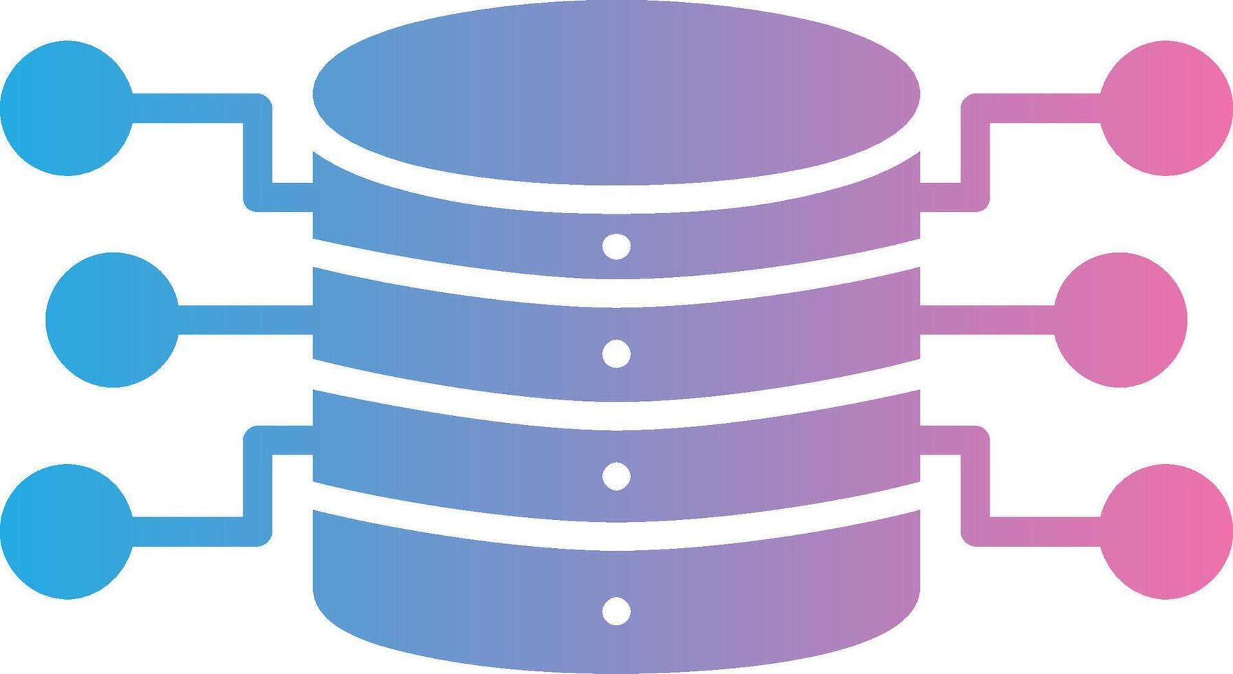 Server Storage Glyph Gradient Icon Design vector