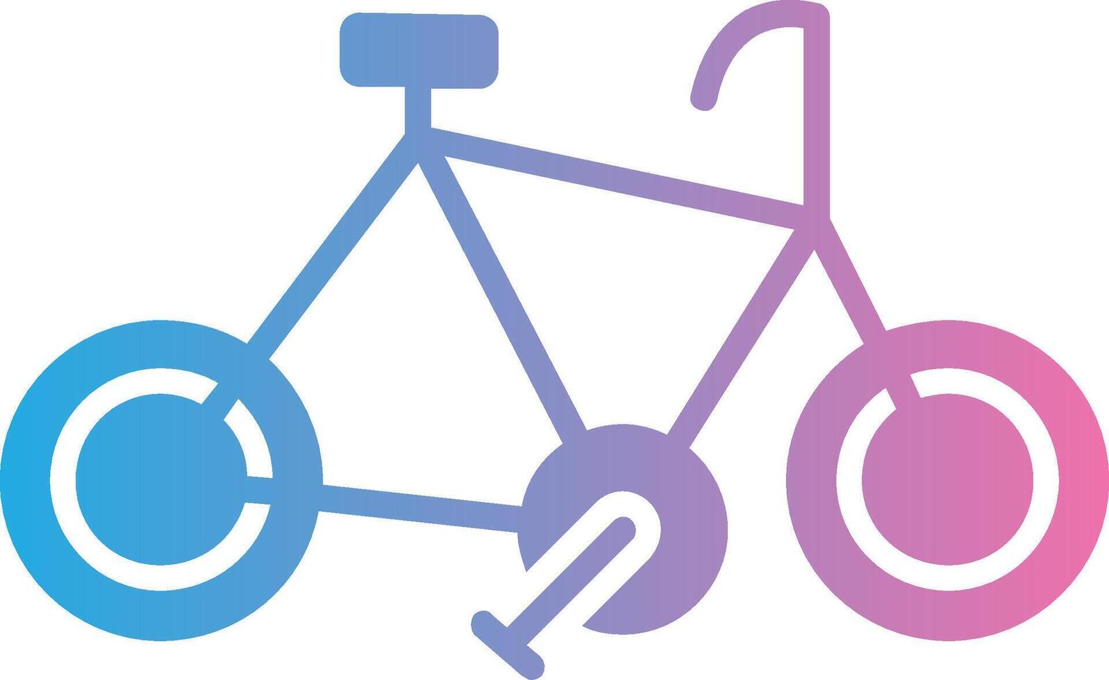 ciclo glifo degradado icono diseño vector