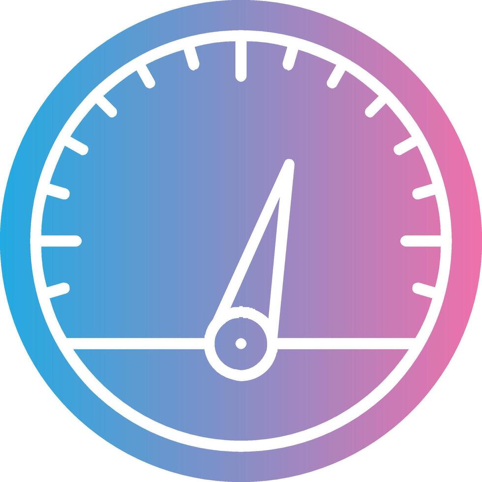 Gauge Glyph Gradient Icon Design vector