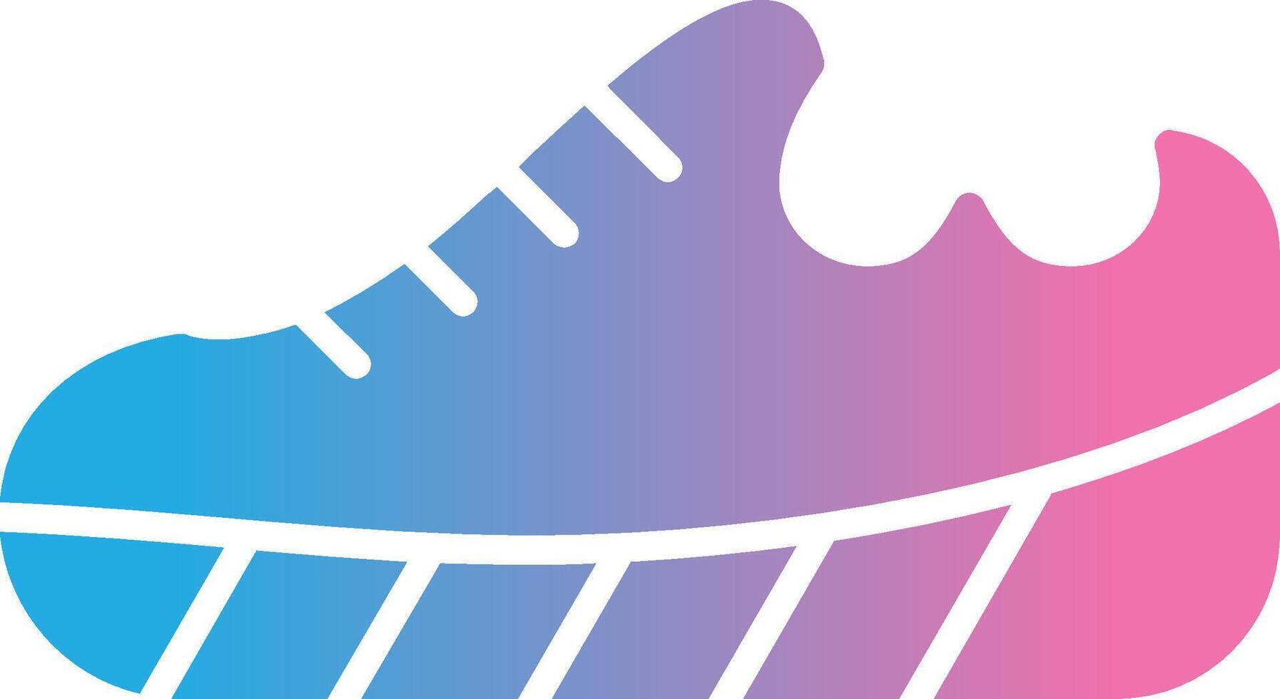 Shoes Glyph Gradient Icon Design vector