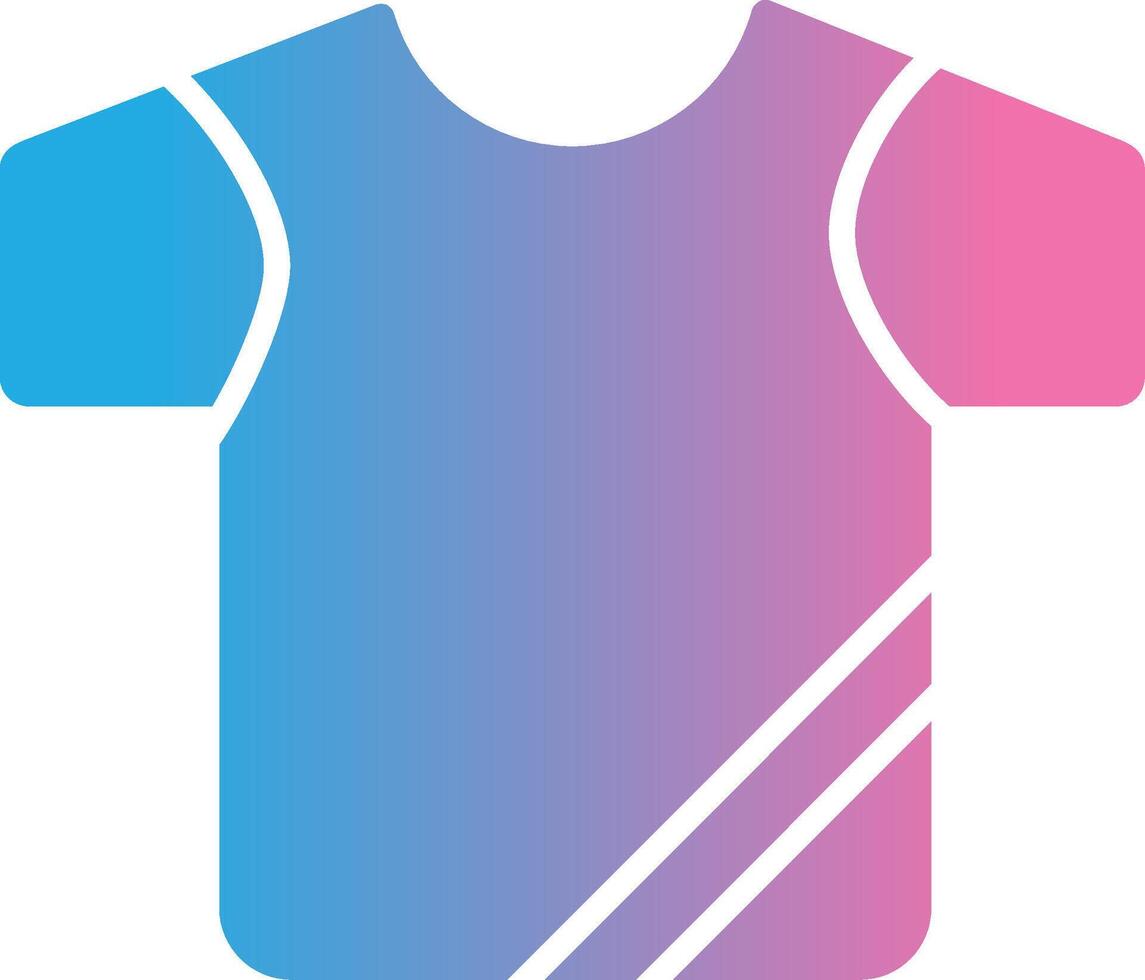 shirt Glyph Gradient Icon Design vector