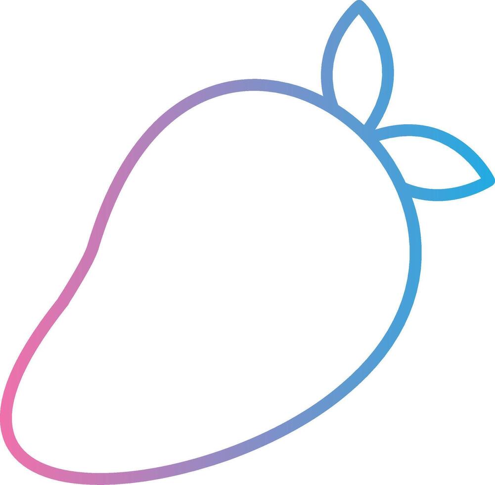 Mango Line Gradient Icon Design vector