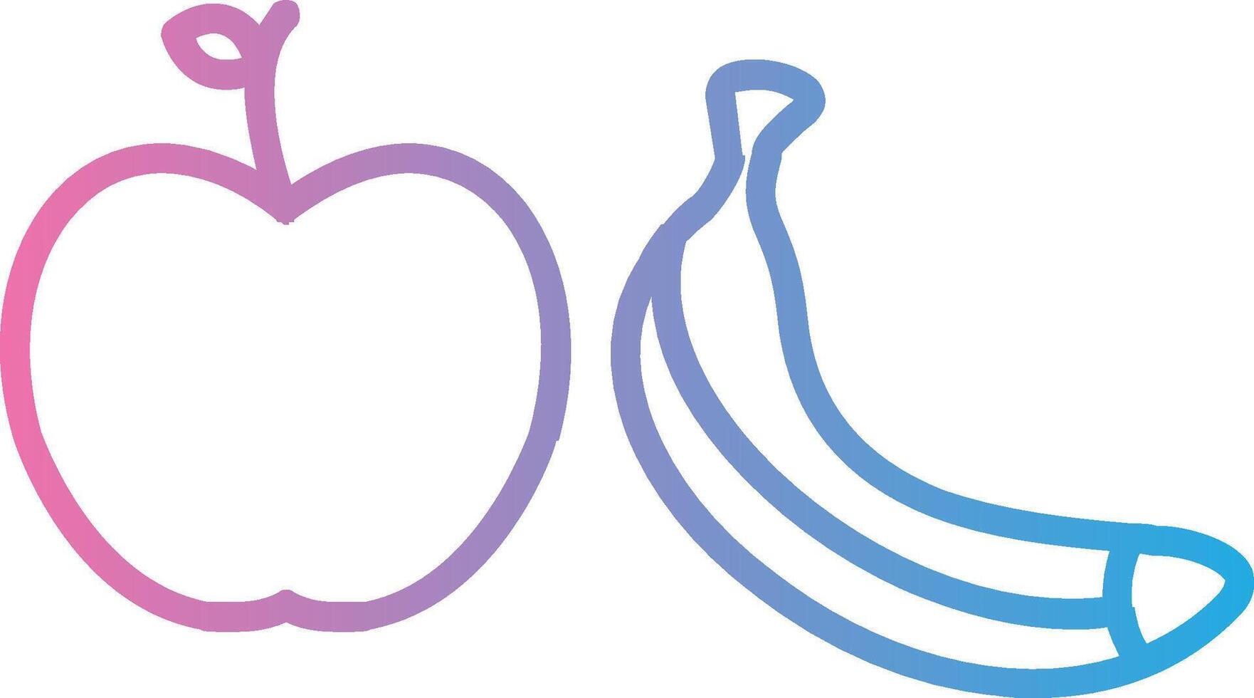 Healthy Eating Line Gradient Icon Design vector