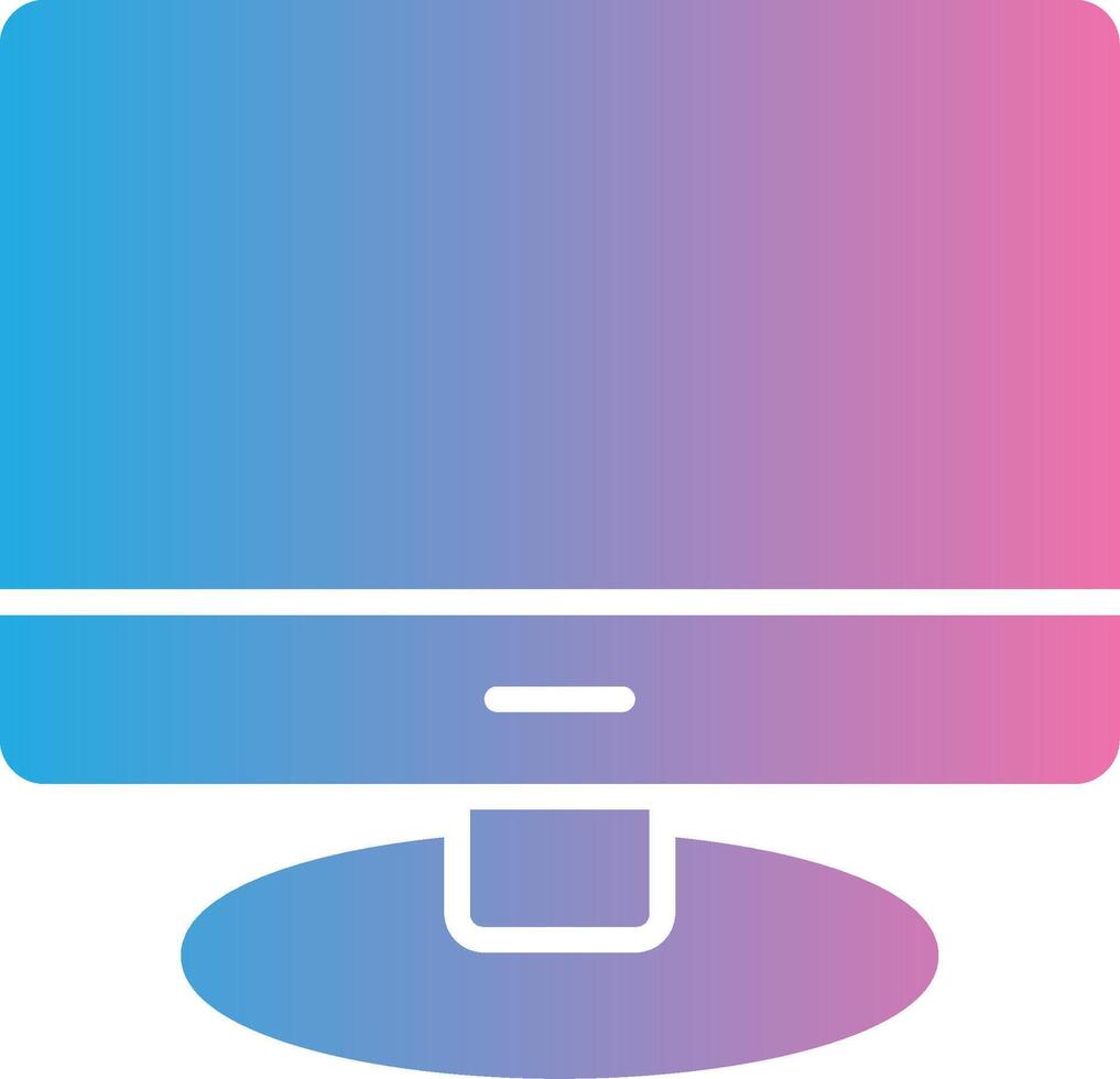 Lcd Glyph Gradient Icon Design vector