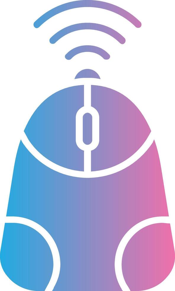 Mouse Glyph Gradient Icon Design vector