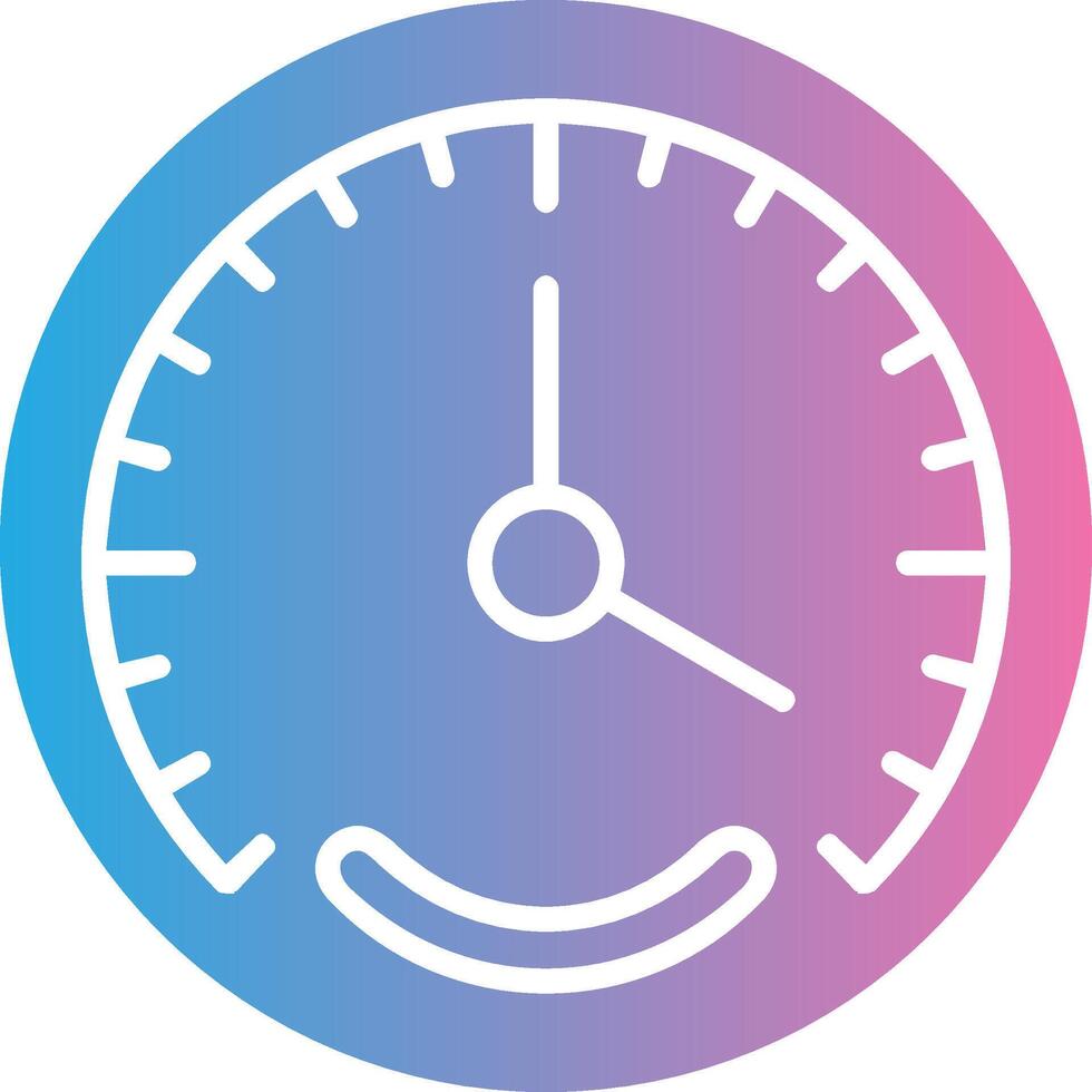 Gauge Glyph Gradient Icon Design vector