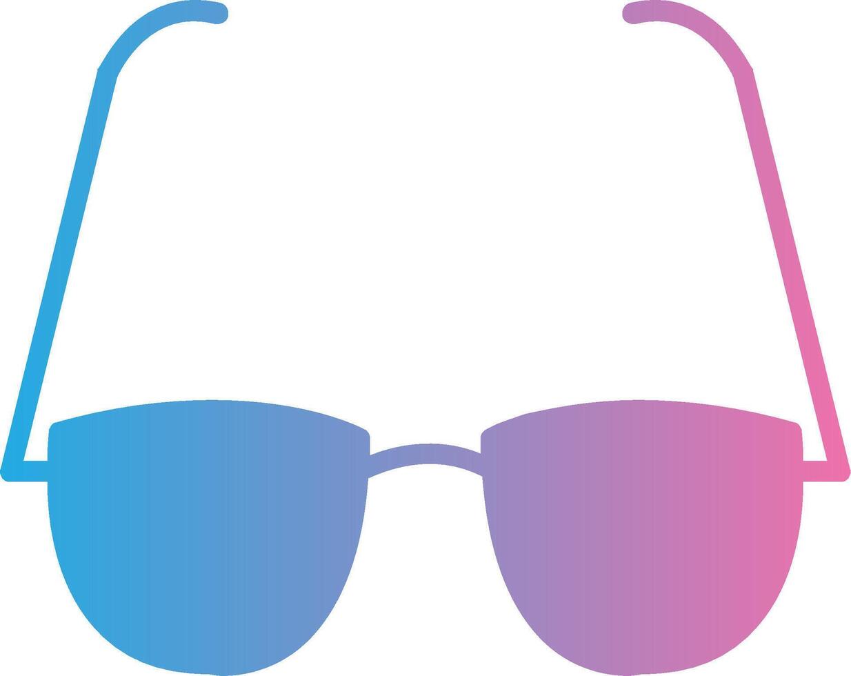 Glasses Glyph Gradient Icon Design vector