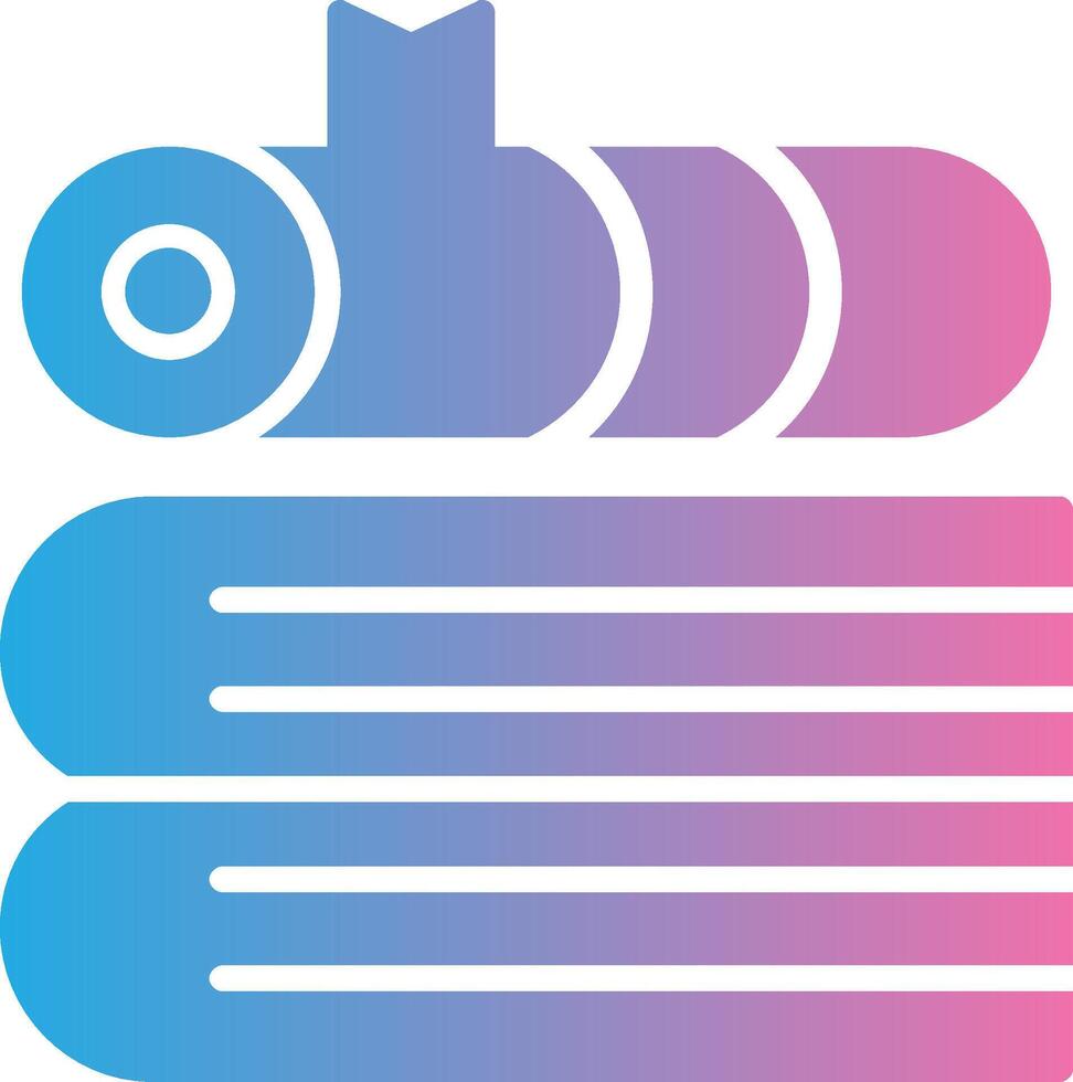 Book Glyph Gradient Icon Design vector