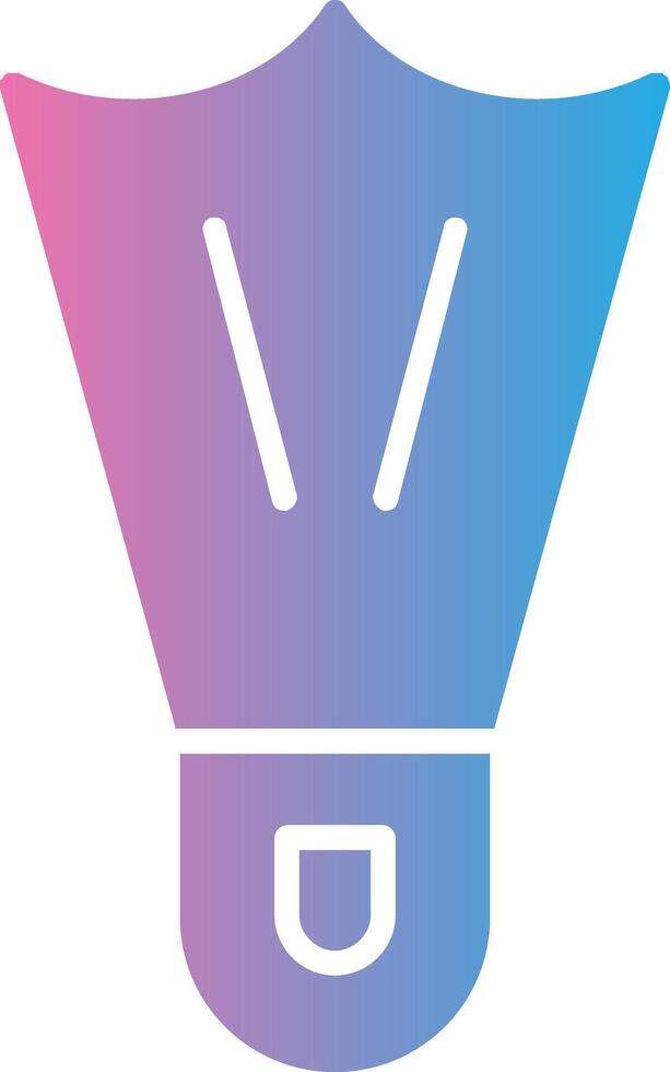 Flippers Glyph Gradient Icon Design vector