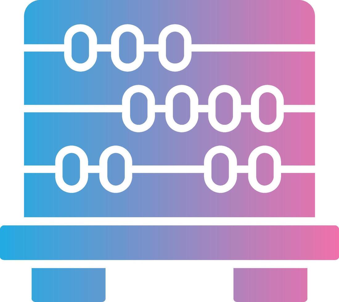 Abacus Glyph Gradient Icon Design vector