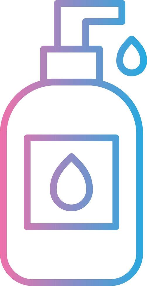 Liquid Soap Line Gradient Icon Design vector