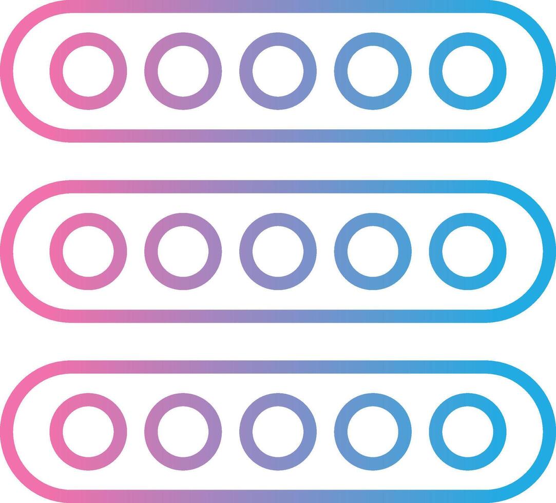 Led Light Line Gradient Icon Design vector