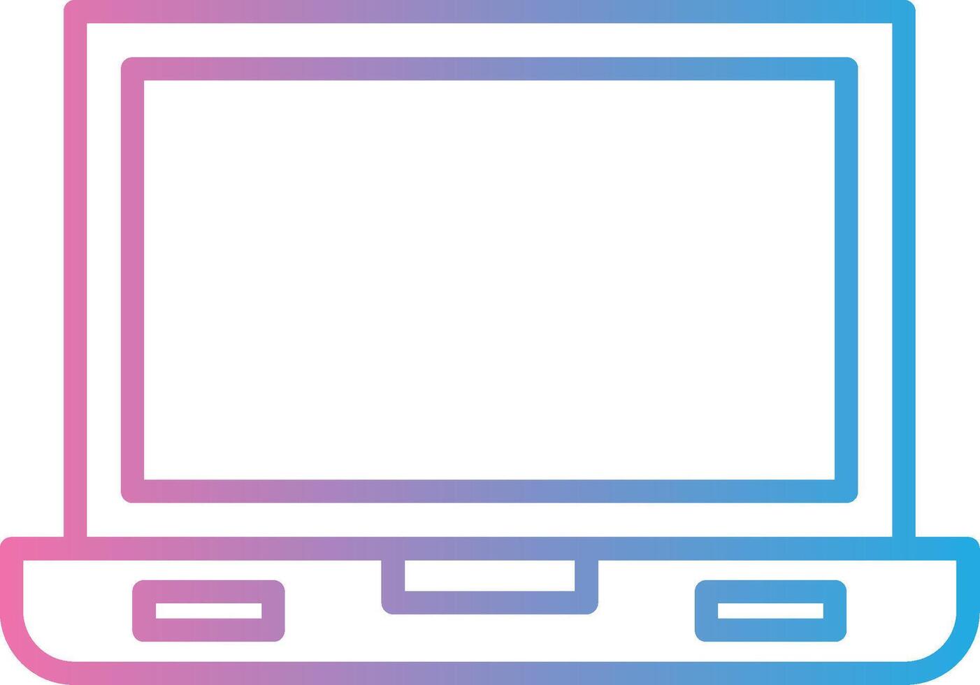 Laptop Screen Line Gradient Icon Design vector