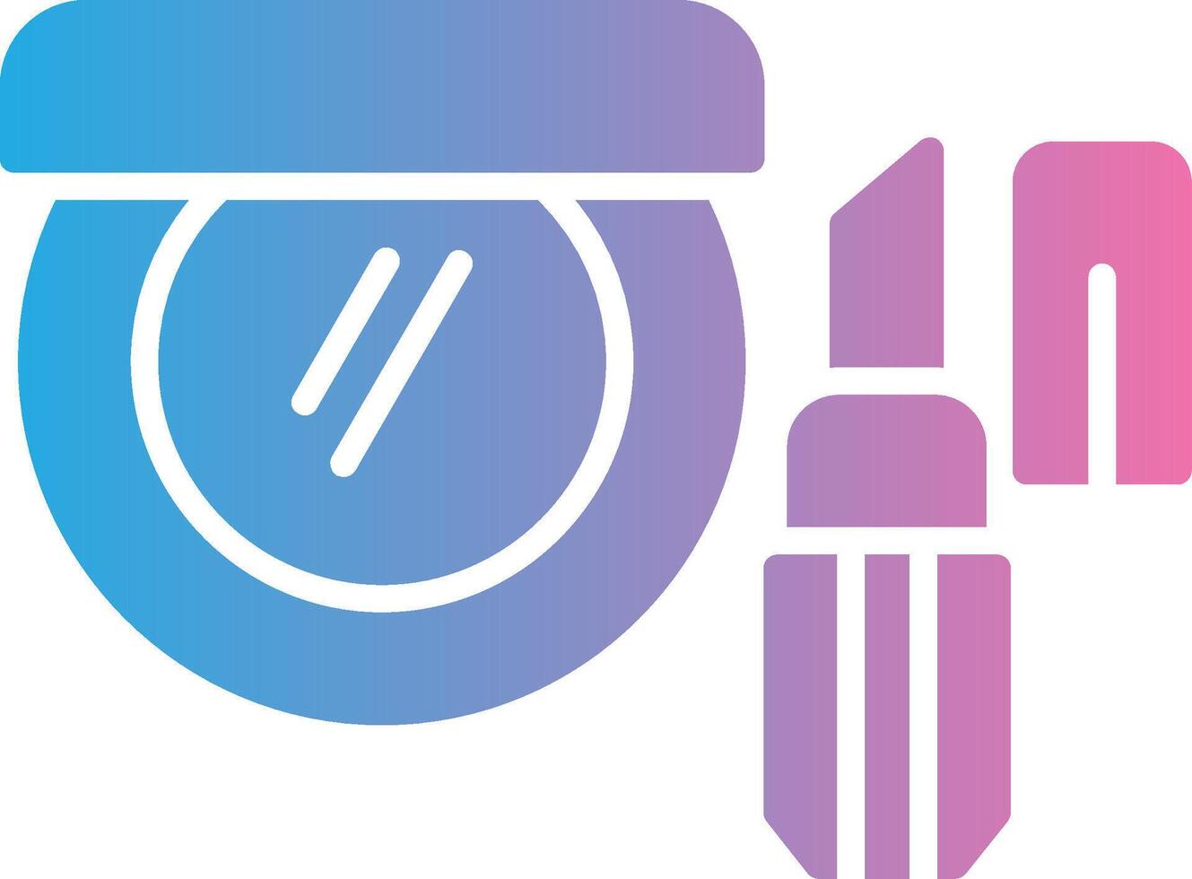 Cosmetic Glyph Gradient Icon Design vector