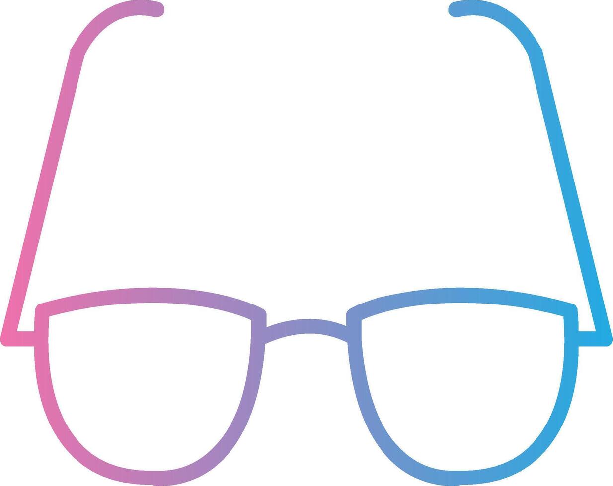 Glasses Line Gradient Icon Design vector
