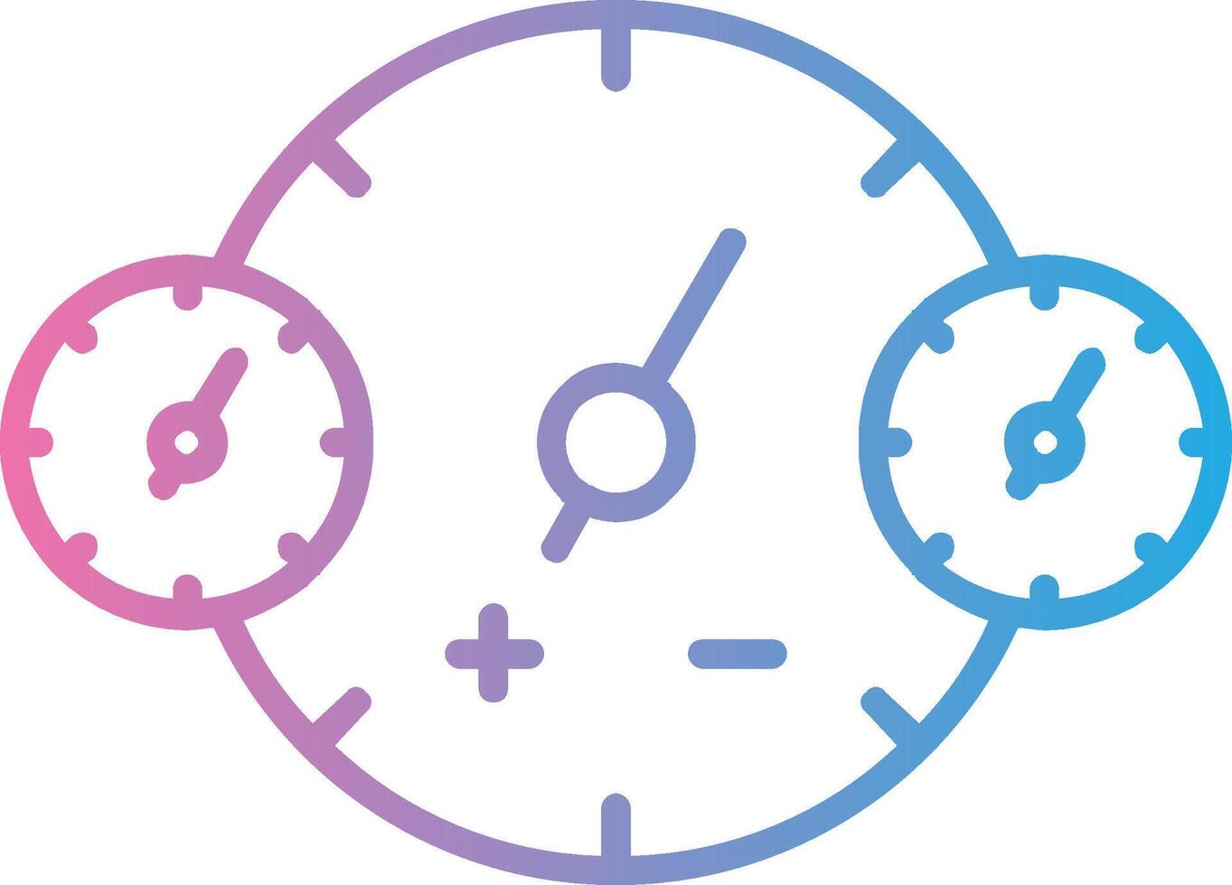 Clocks Line Gradient Icon Design vector