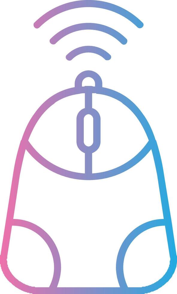 Mouse Line Gradient Icon Design vector
