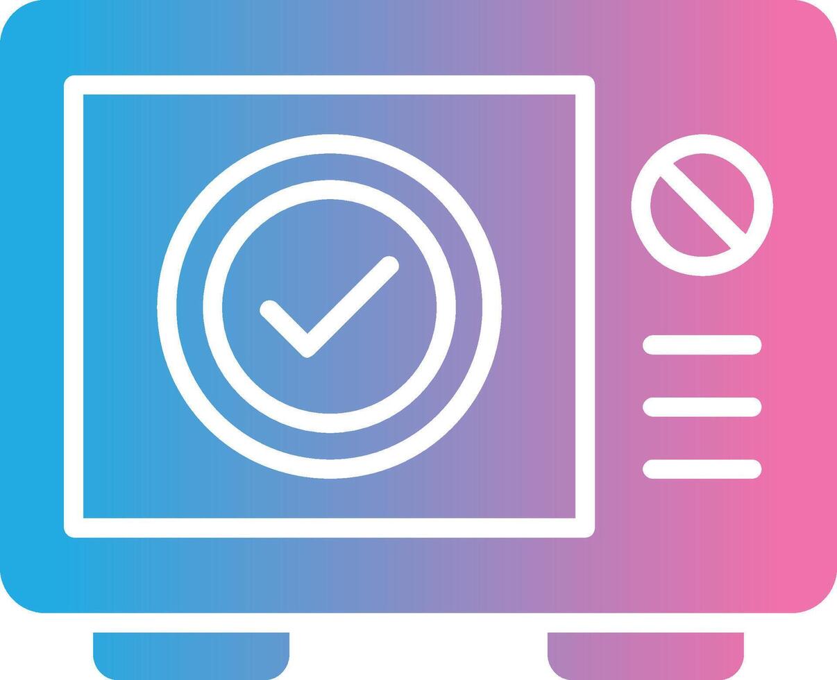 Microwave Glyph Gradient Icon Design vector