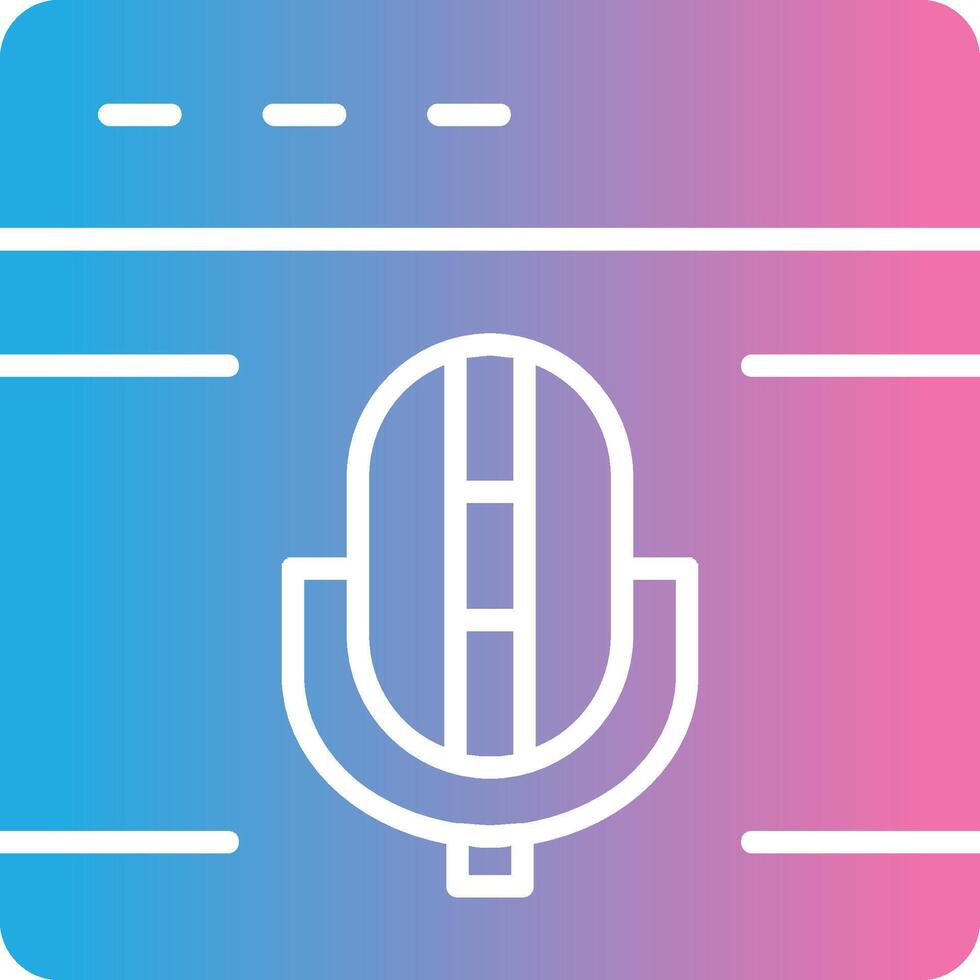 Browser Glyph Gradient Icon Design vector