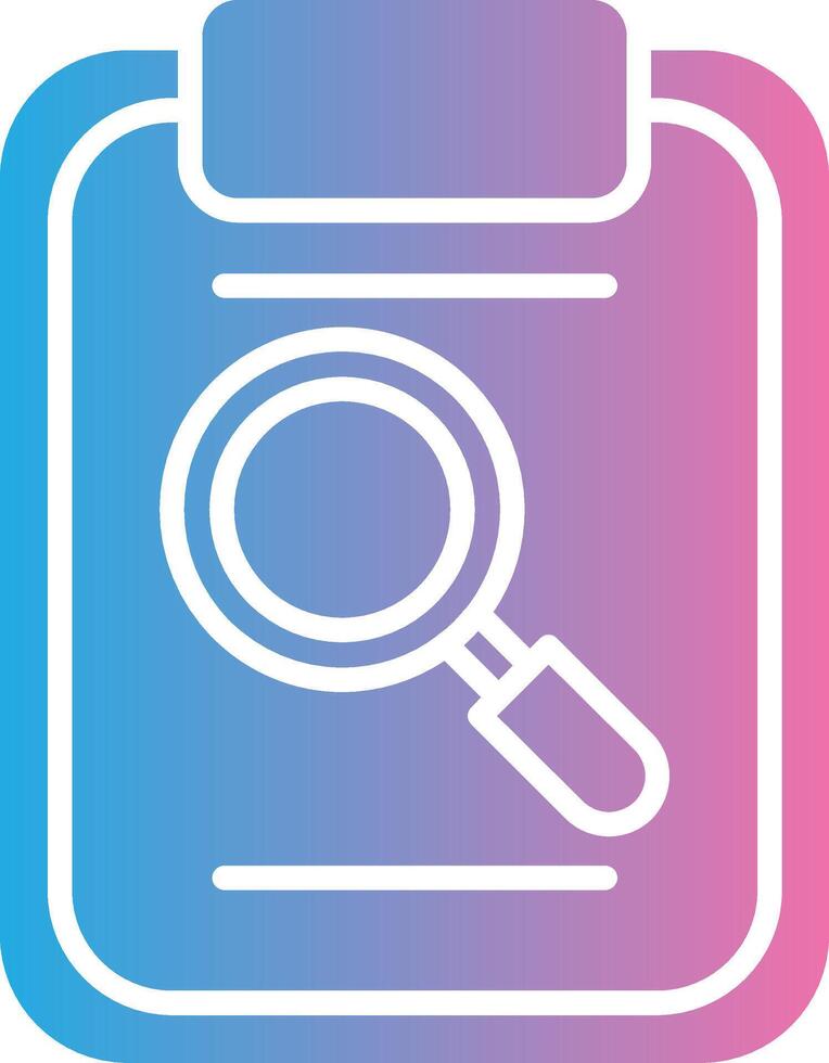 Magnifying Glass Glyph Gradient Icon Design vector