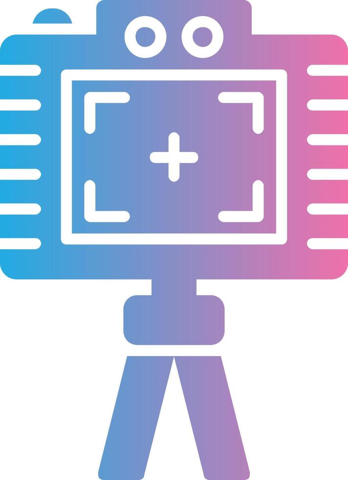 Photo Glyph Gradient Icon Design vector