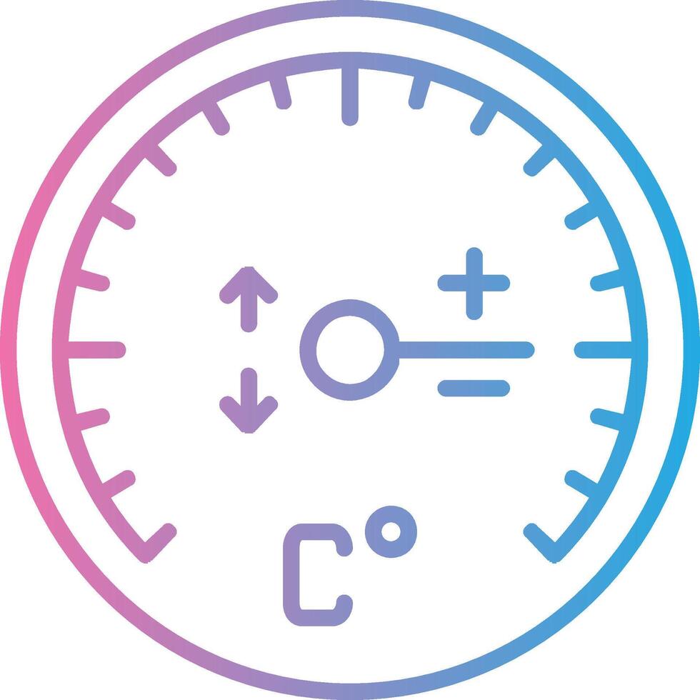 Gauge Line Gradient Icon Design vector