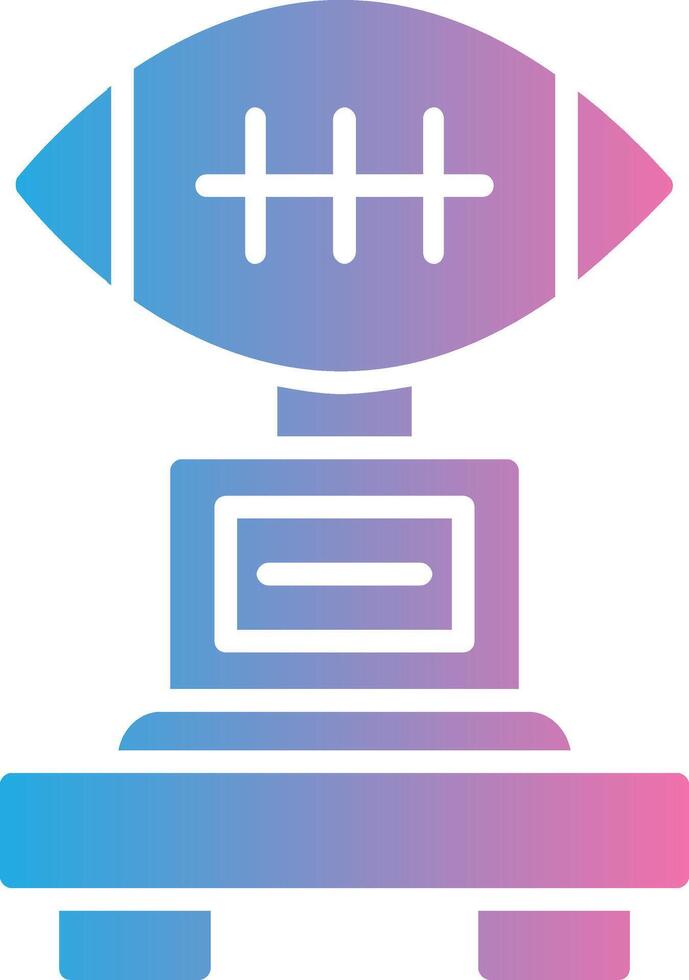 Football Glyph Gradient Icon Design vector