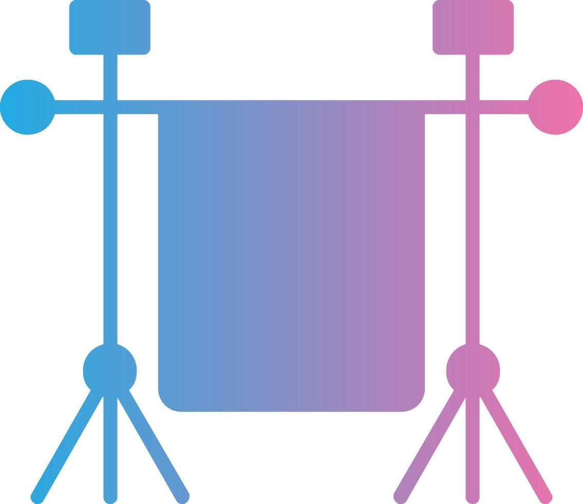 Chroma Glyph Gradient Icon Design vector