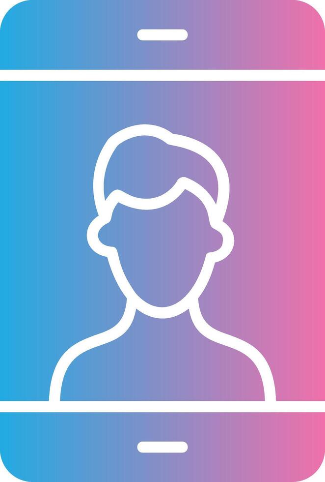 Photo Glyph Gradient Icon Design vector