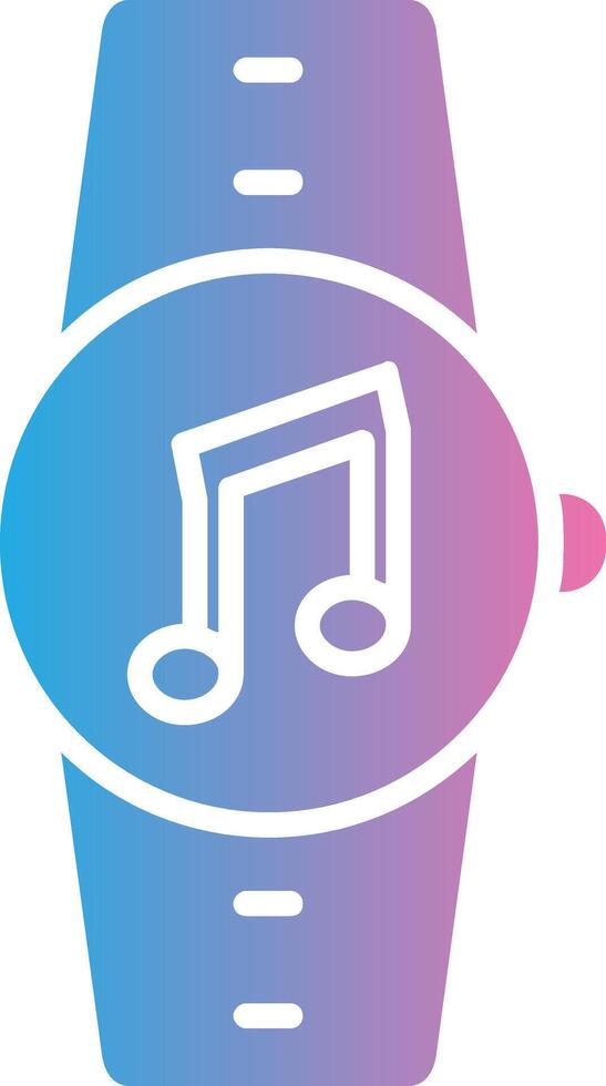 Music Glyph Gradient Icon Design vector