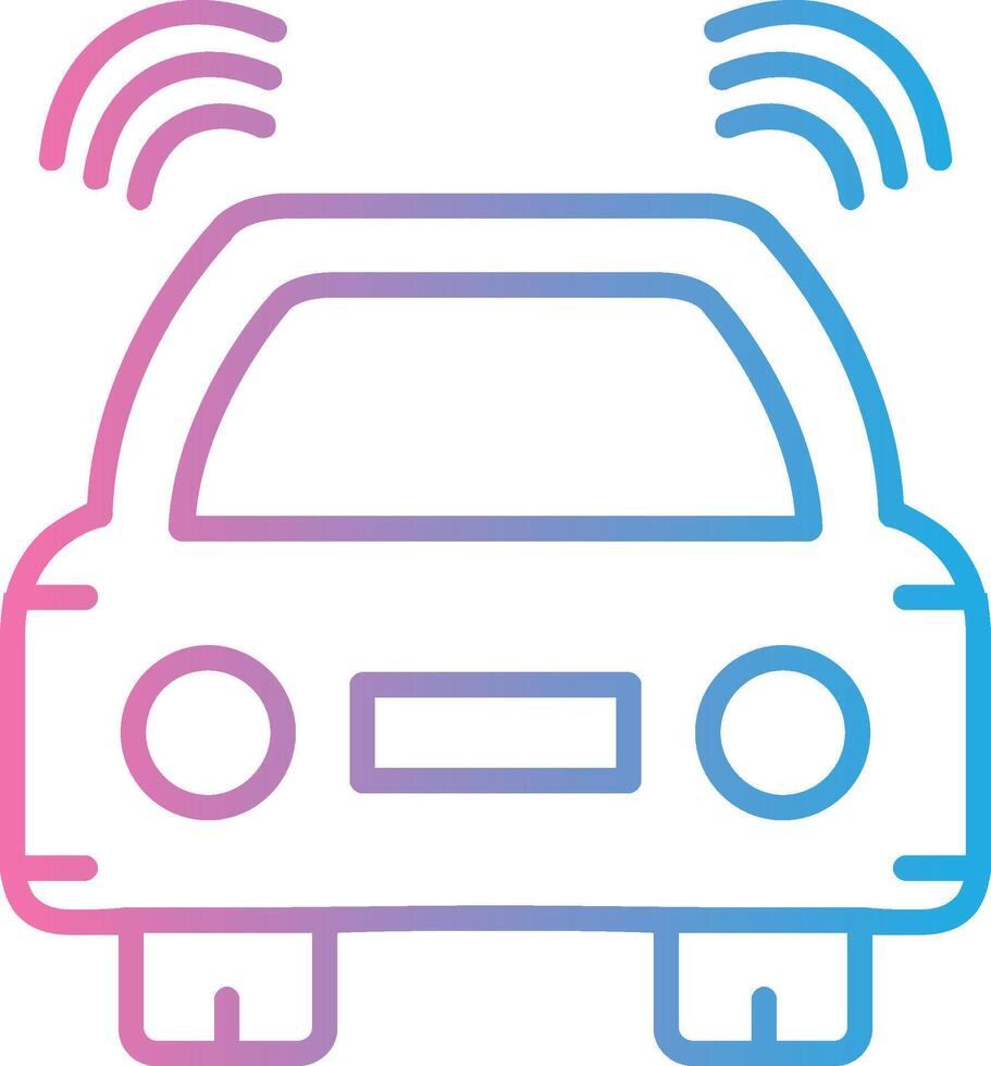 Car Line Gradient Icon Design vector