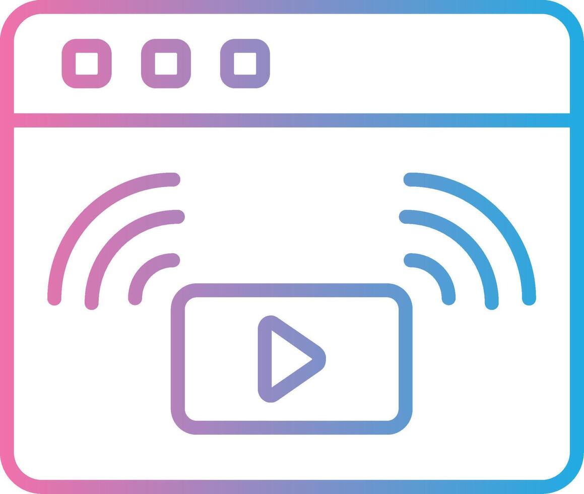 Line Gradient Icon Design vector