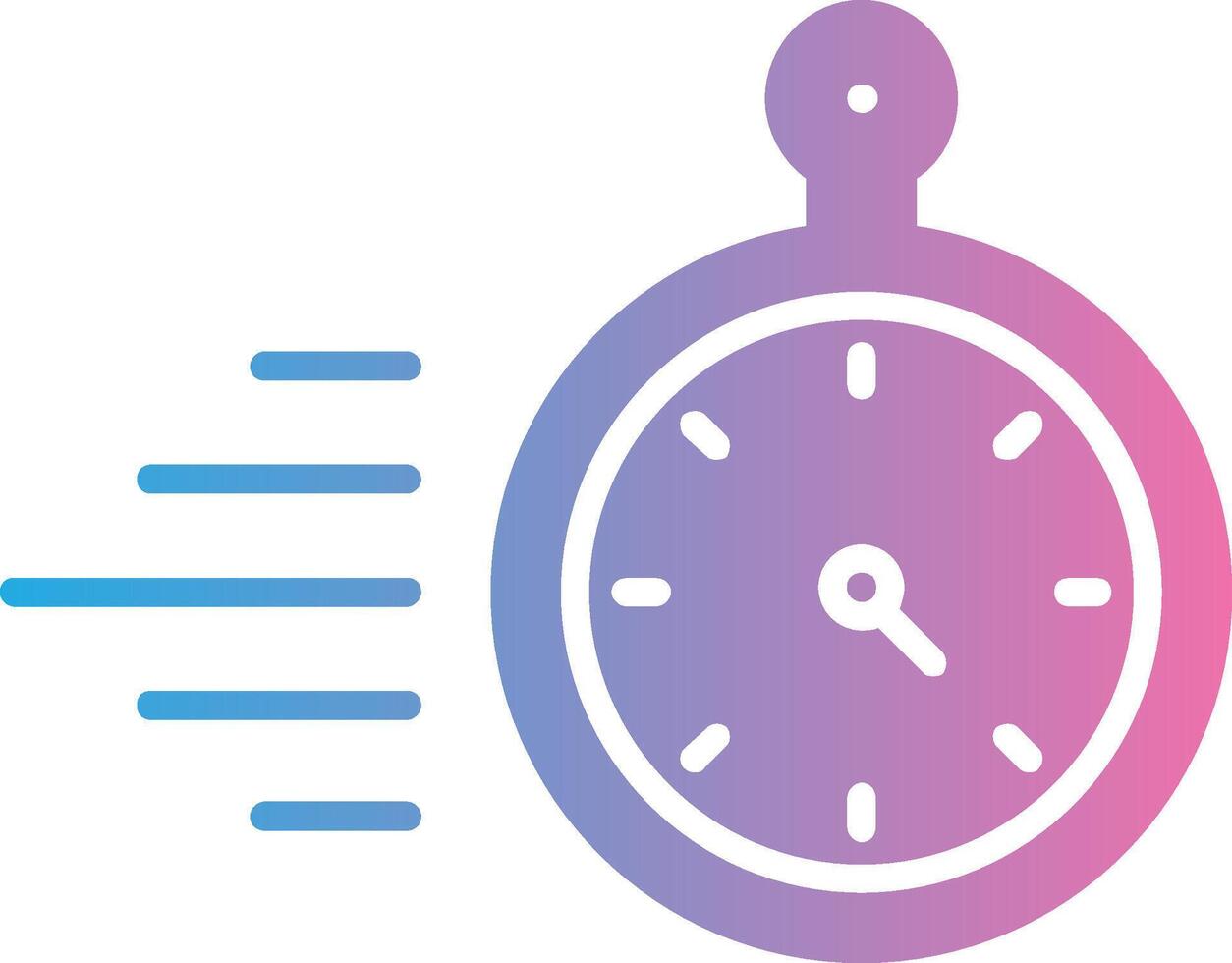 Timer Glyph Gradient Icon Design vector