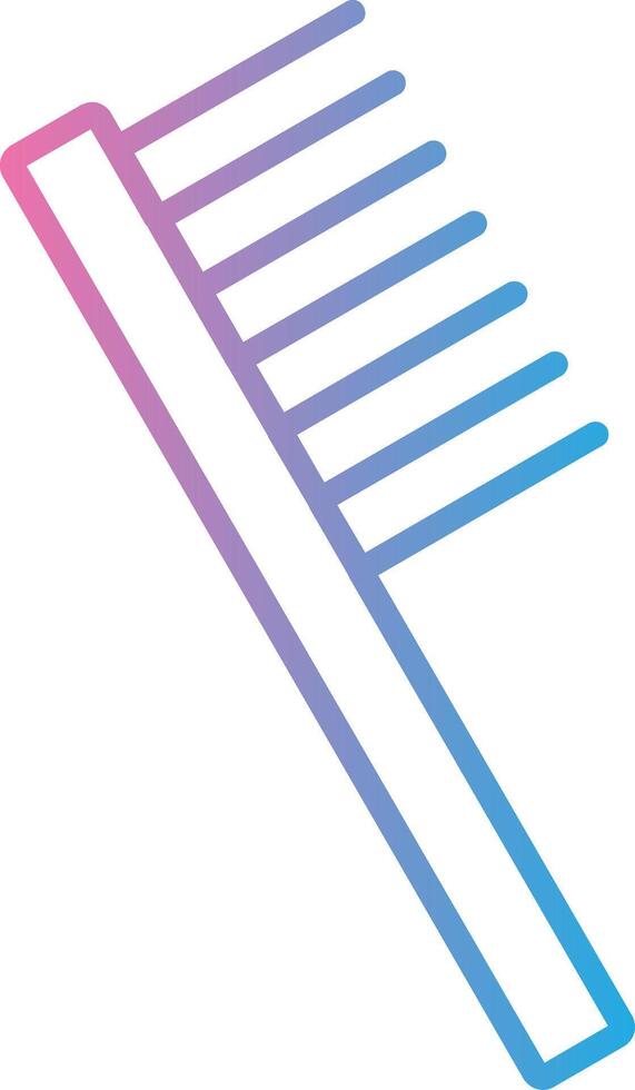 Comb Line Gradient Icon Design vector