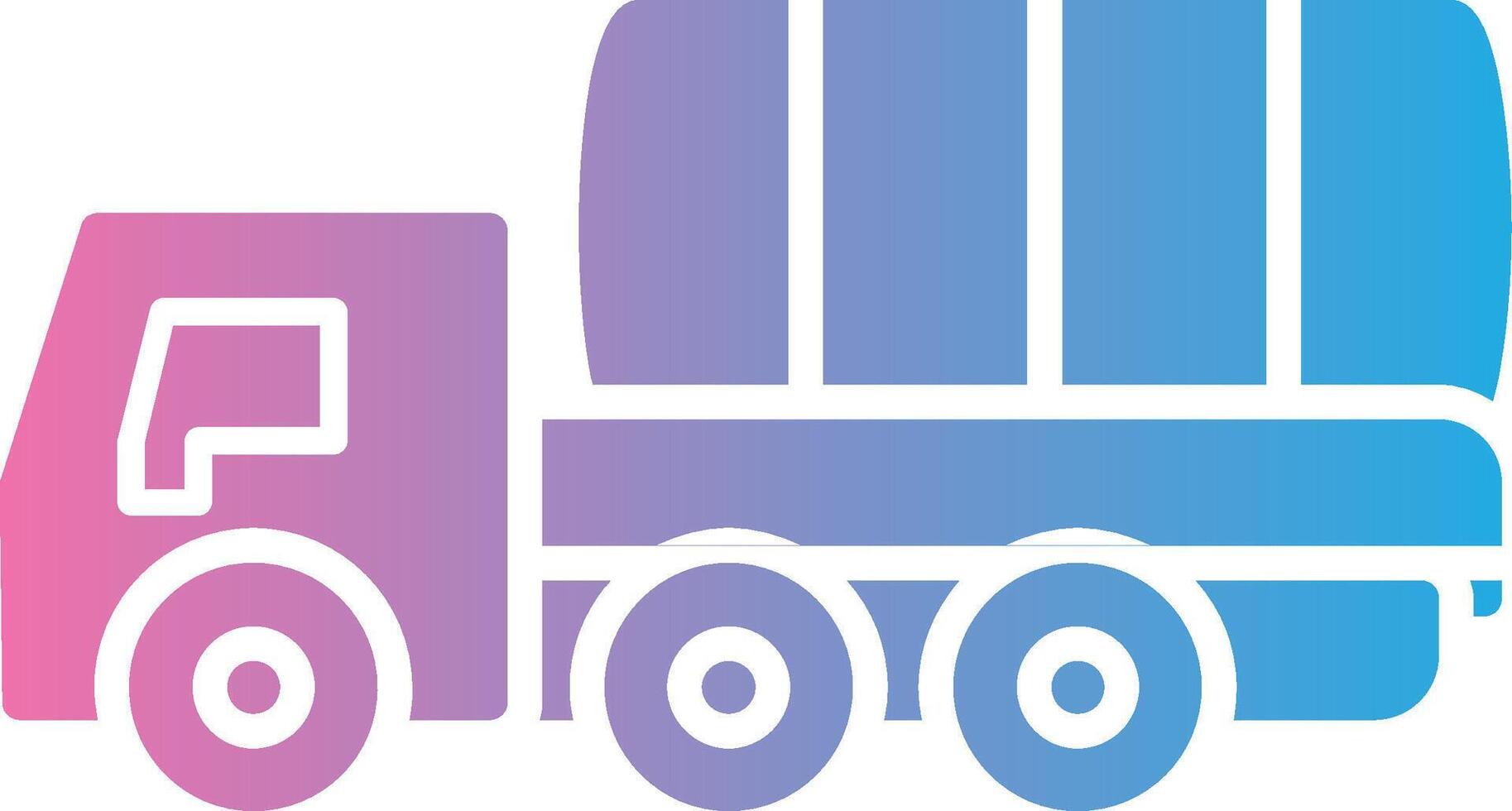 Lorry Glyph Gradient Icon Design vector