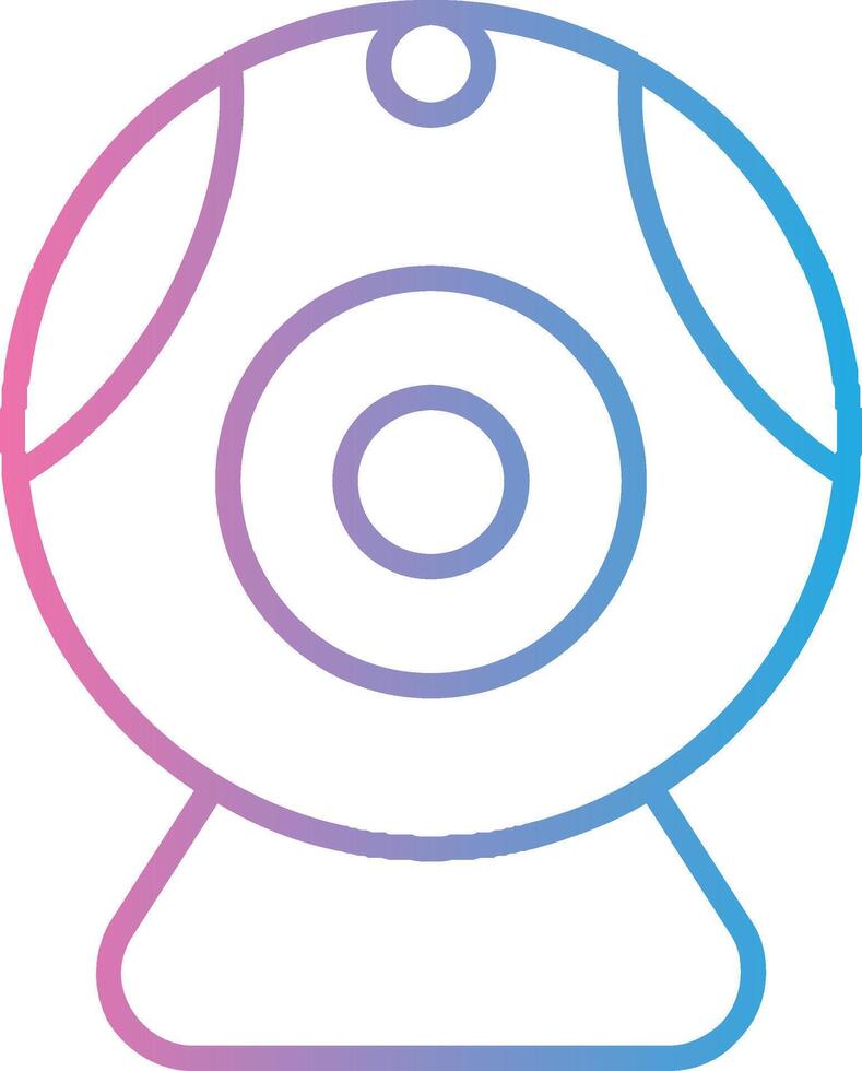 Web camera Line Gradient Icon Design vector