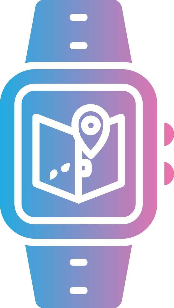 Maps Glyph Gradient Icon Design vector