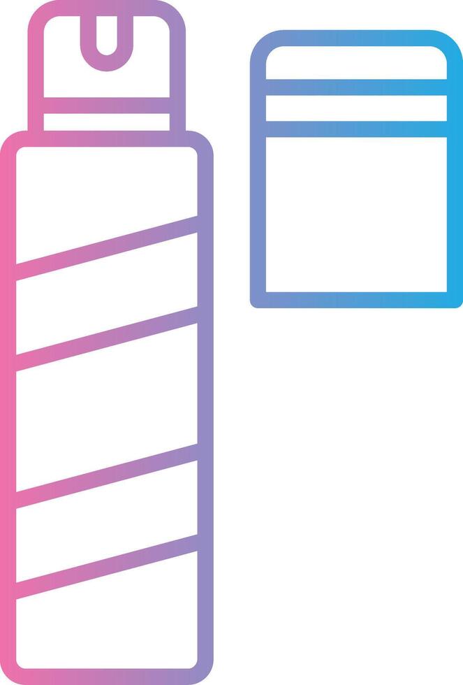 Hair Spray Line Gradient Icon Design vector